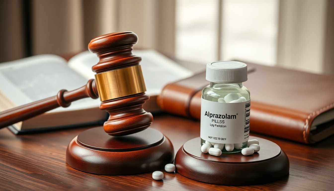 Trafic d'alprazolam : peines encourues en France en 2026
